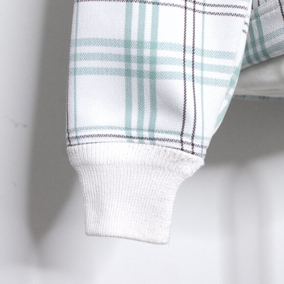 Patagonia Women's White  Green Plaid Hooded Jacket Size S - Picture 7 of 16